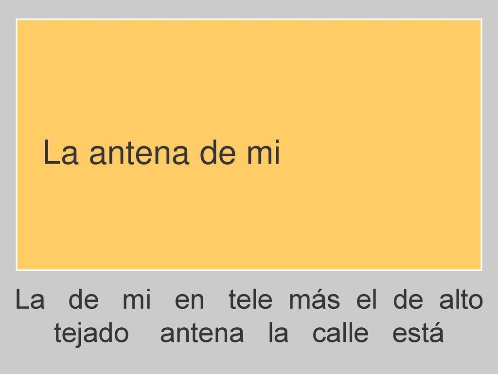 La antena de mi La de mi en tele más el de alto