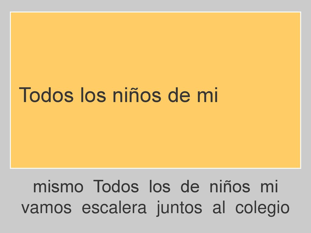 Todos los niños de mi mismo Todos los de niños mi