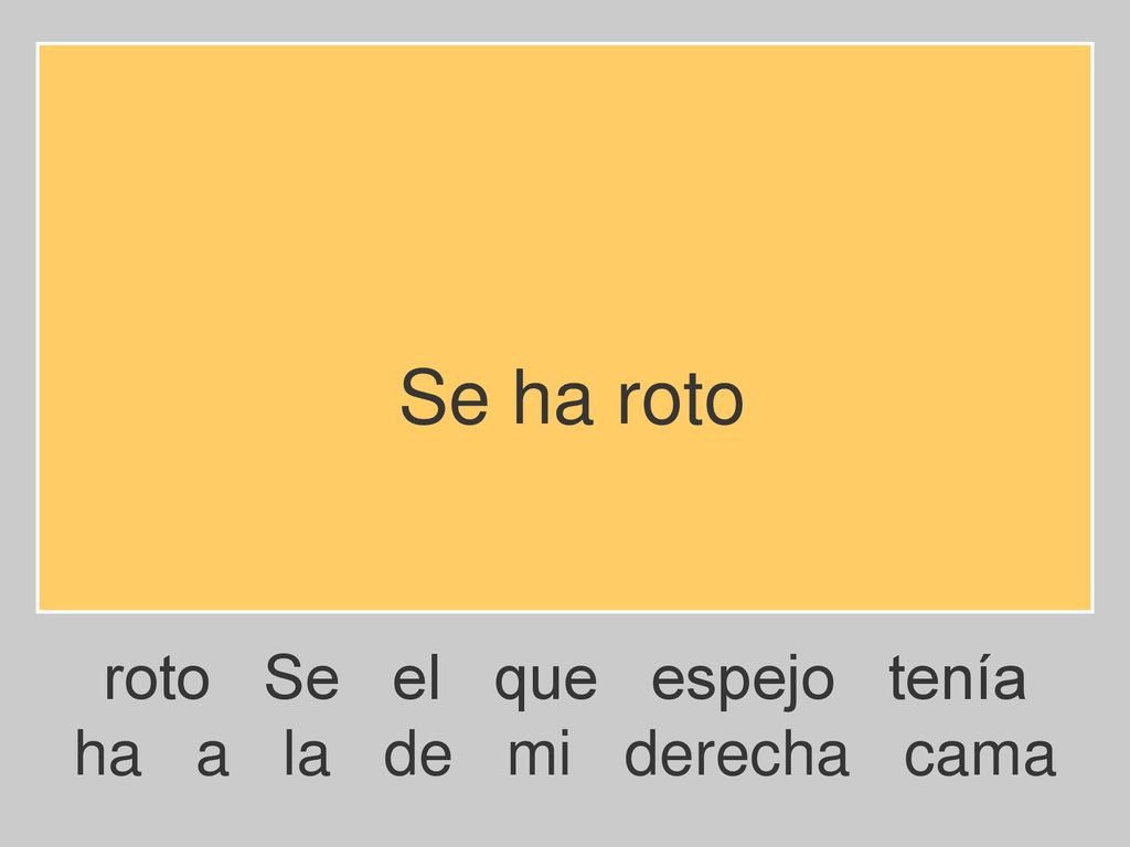 Se ha roto roto Se el que espejo tenía ha a la de mi derecha cama