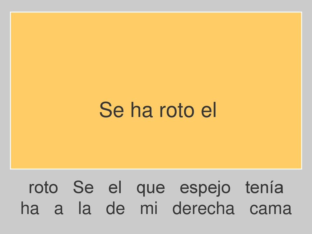 Se ha roto el roto Se el que espejo tenía ha a la de mi derecha cama