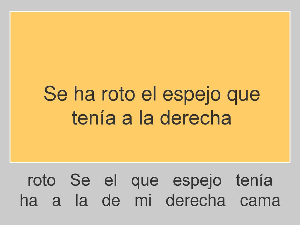 Se ha roto el espejo que tenía a la derecha