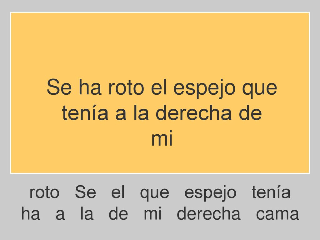 Se ha roto el espejo que tenía a la derecha de mi
