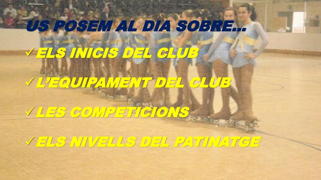 US POSEM AL DIA SOBRE… ELS INICIS DEL CLUB L’EQUIPAMENT DEL CLUB