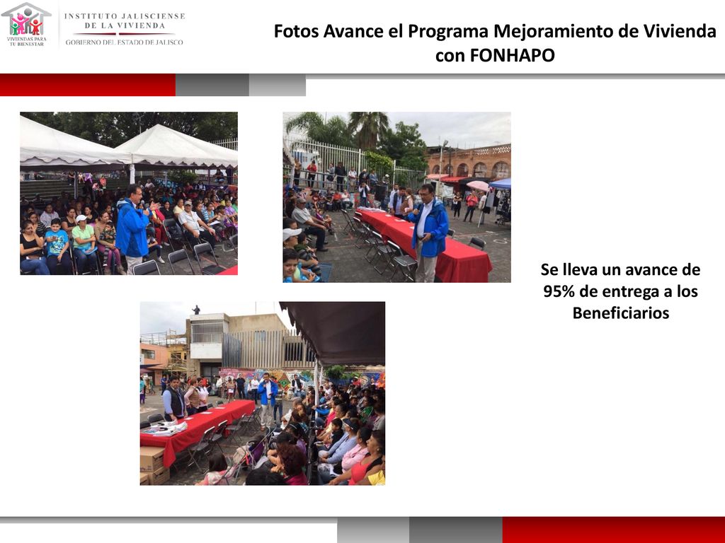 Fotos Avance el Programa Mejoramiento de Vivienda con FONHAPO
