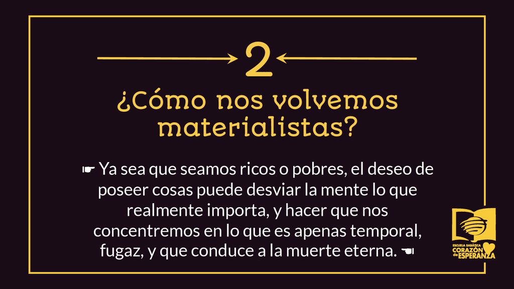 ¿Cómo nos volvemos materialistas