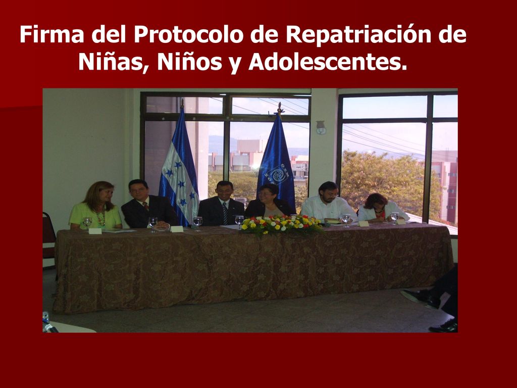 Firma del Protocolo de Repatriación de Niñas, Niños y Adolescentes.