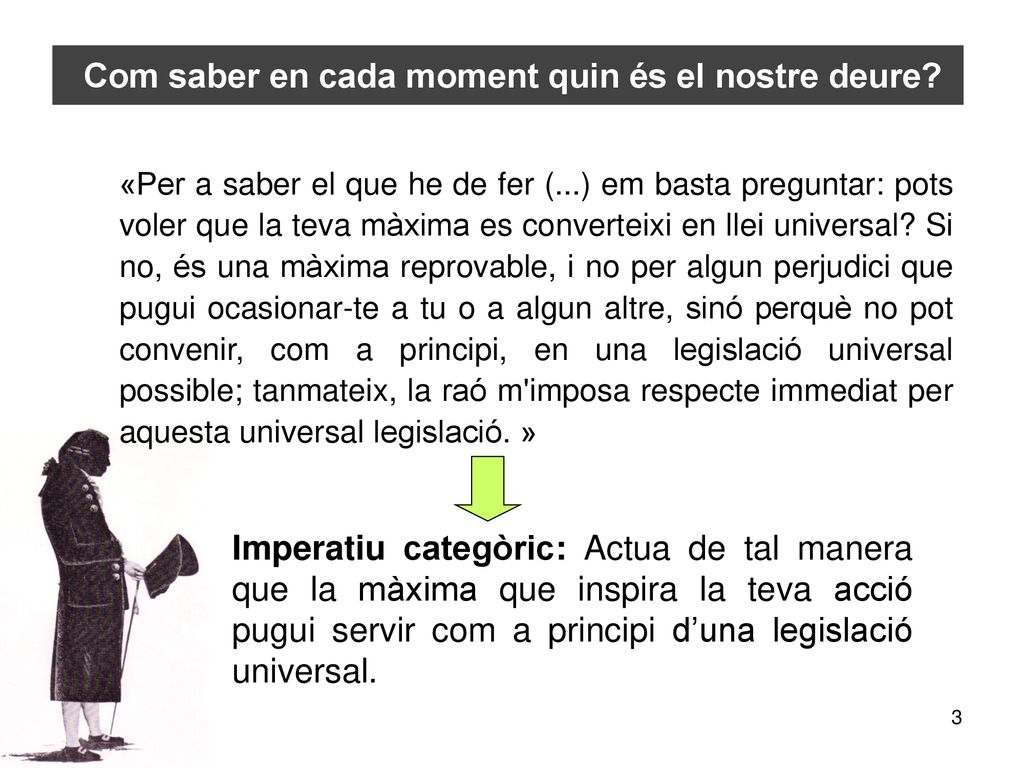 Com saber en cada moment quin és el nostre deure