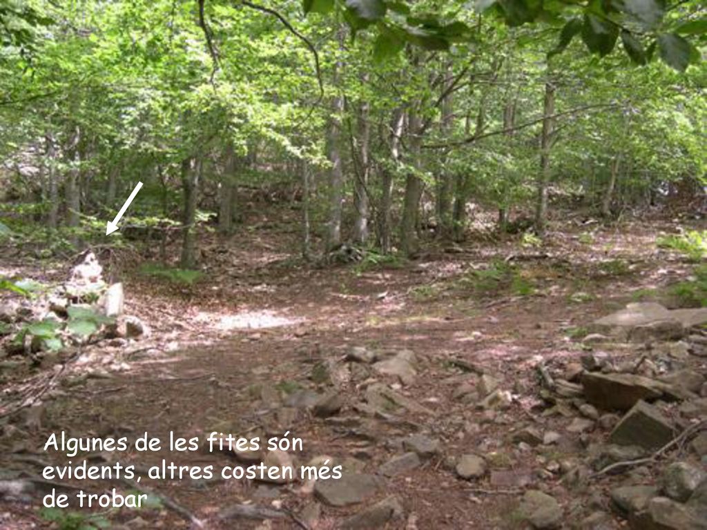 Algunes de les fites són evidents, altres costen més de trobar