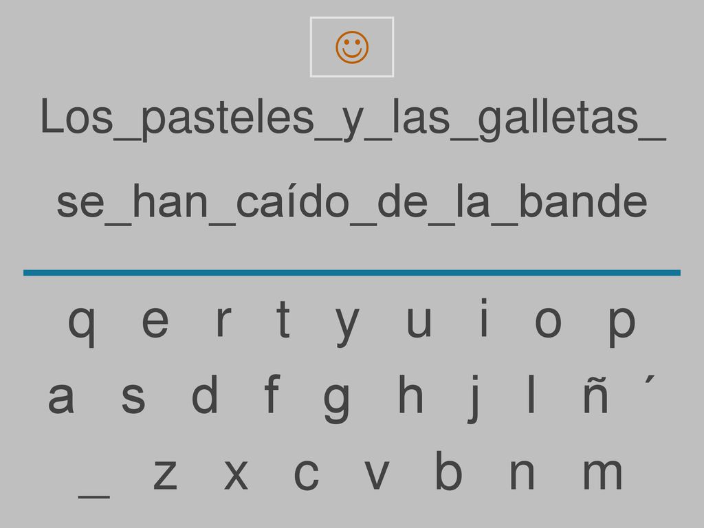 q e r t y u i o p a s d f g h j l ñ ´ _ z x c v b n m