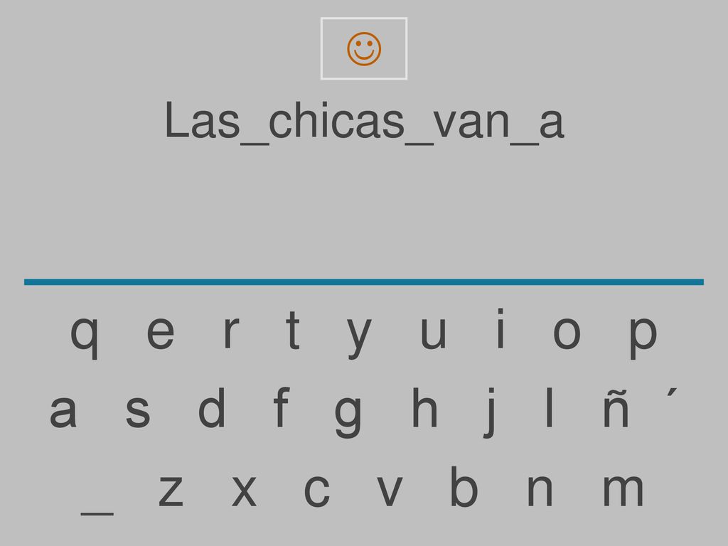 q e r t y u i o p a s d f g h j l ñ ´ _ z x c v b n m Las_chicas_van_a