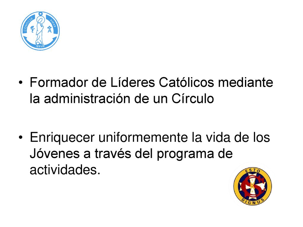 Formador de Líderes Católicos mediante la administración de un Círculo