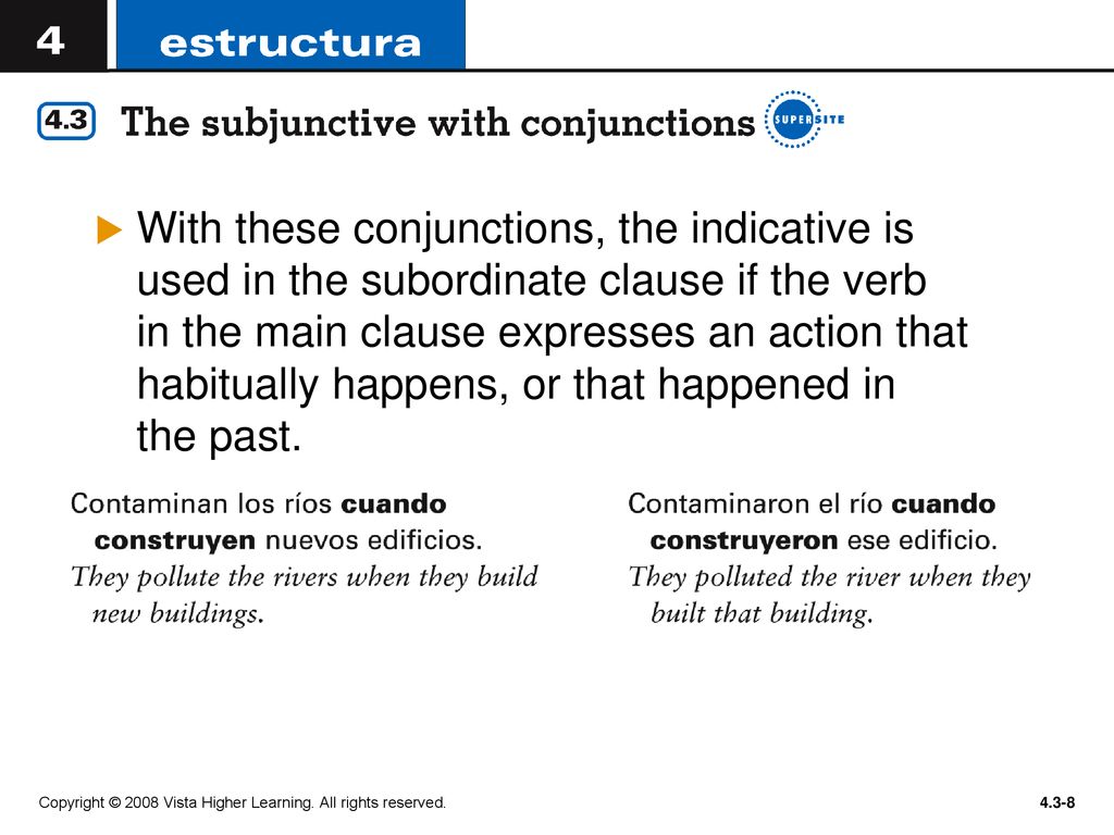 With these conjunctions, the indicative is used in the subordinate clause if the verb in the main clause expresses an action that habitually happens, or that happened in the past.