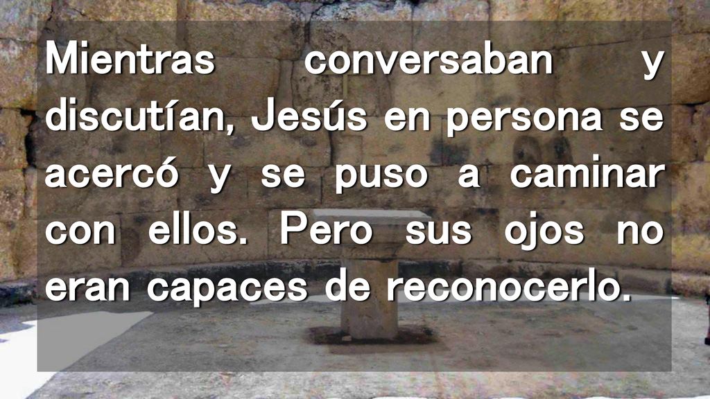 Mientras conversaban y discutían, Jesús en persona se acercó y se puso a caminar con ellos.