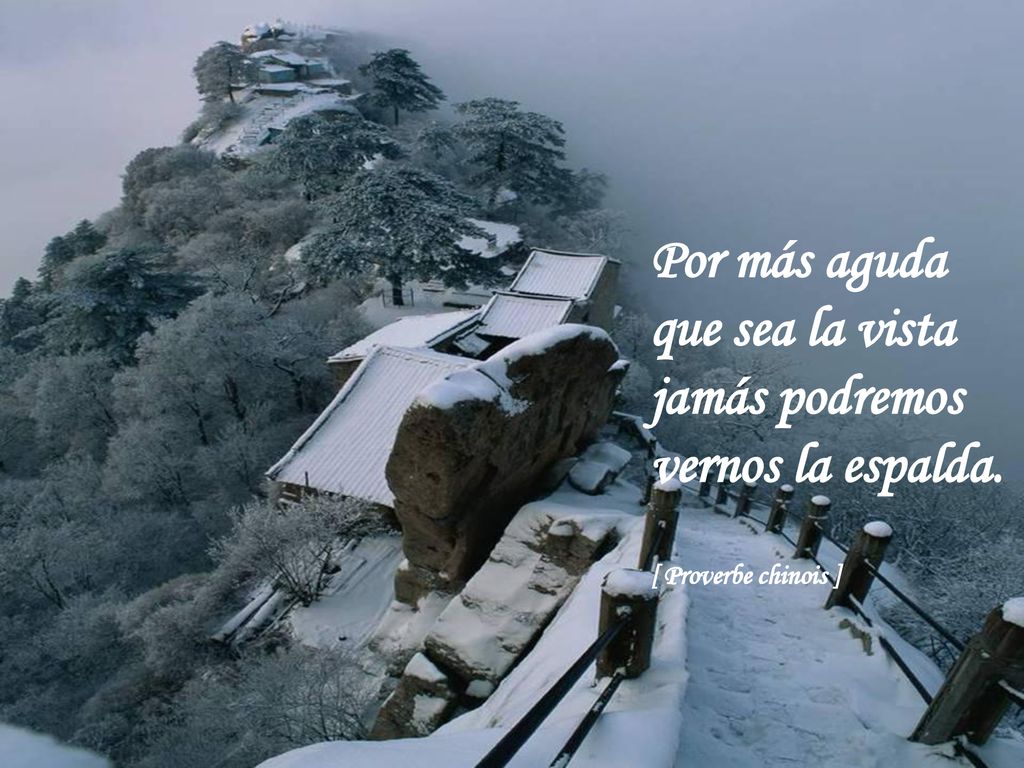 Por más aguda que sea la vista jamás podremos vernos la espalda.