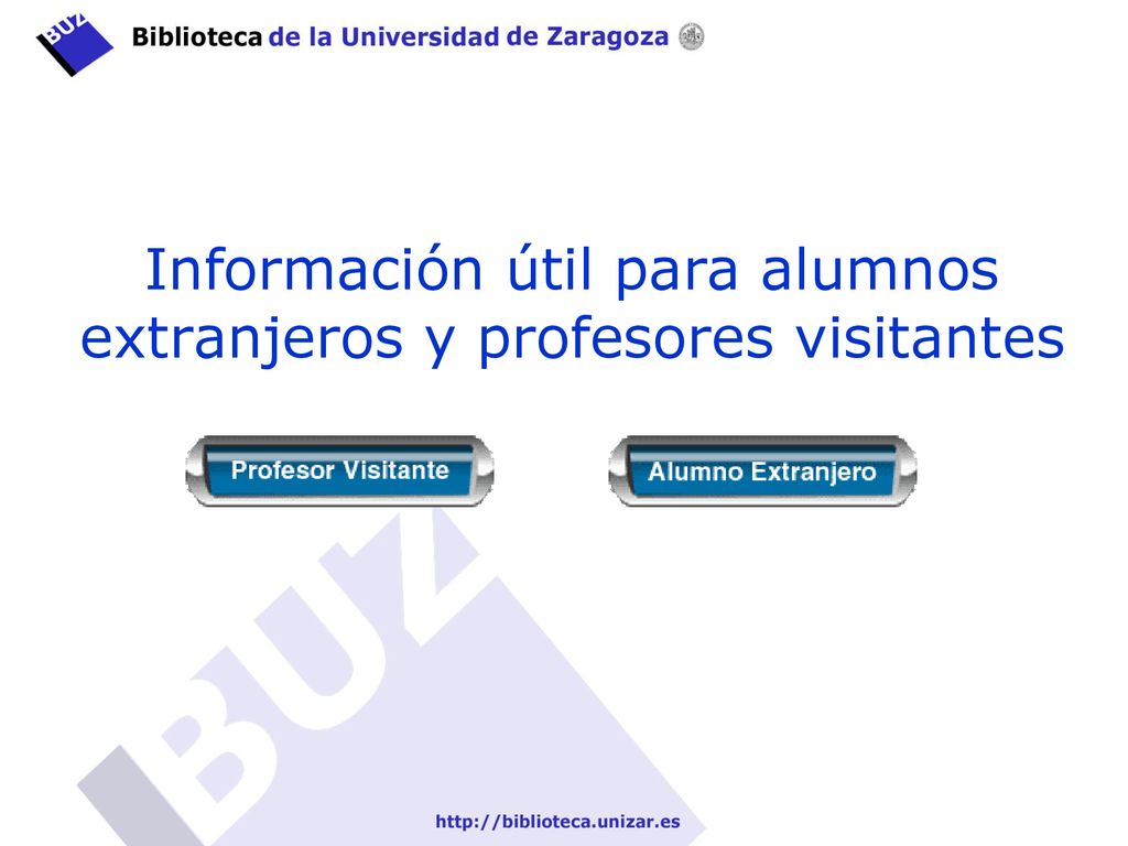 Información útil para alumnos extranjeros y profesores visitantes