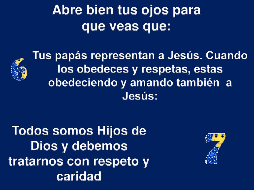 Todos somos Hijos de Dios y debemos tratarnos con respeto y caridad