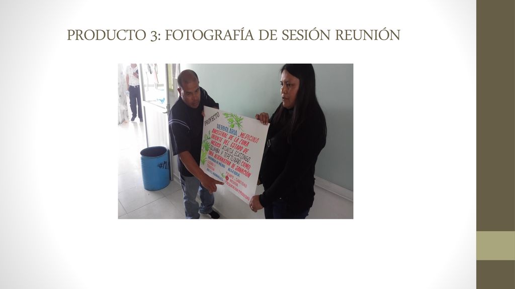 PRODUCTO 3: FOTOGRAFÍA DE SESIÓN REUNIÓN