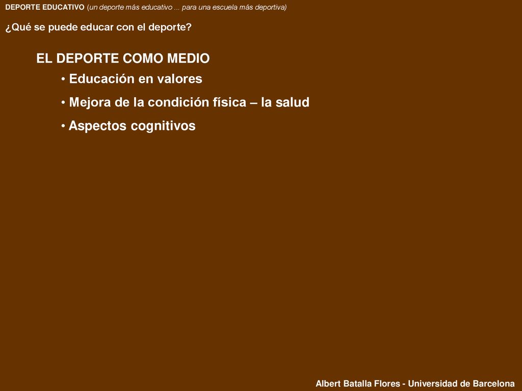 Mejora de la condición física – la salud Aspectos cognitivos