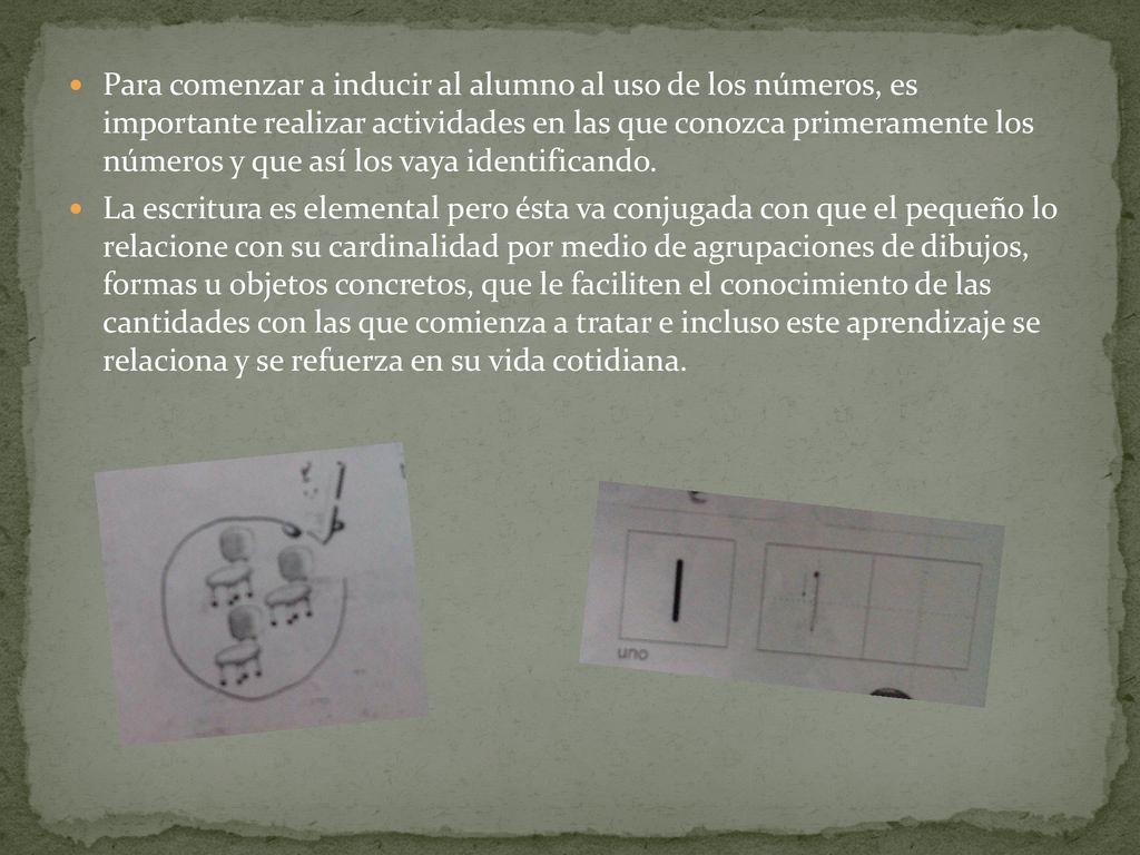 Para comenzar a inducir al alumno al uso de los números, es importante realizar actividades en las que conozca primeramente los números y que así los vaya identificando.