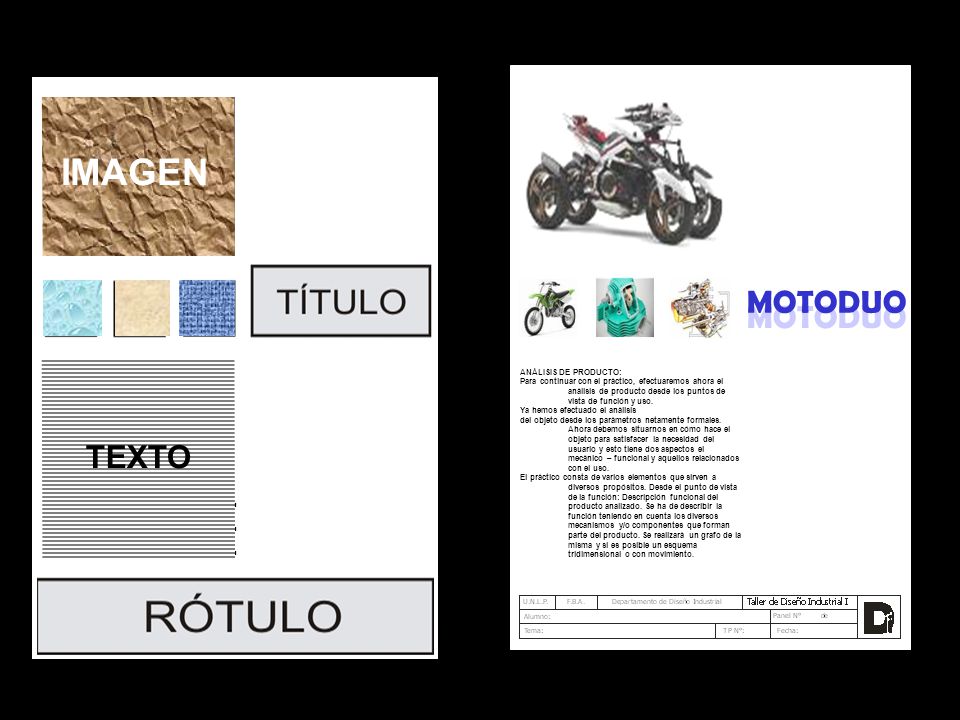 IMAGEN MOTODUO MOTODUO TEXTO ANÁLISIS DE PRODUCTO: