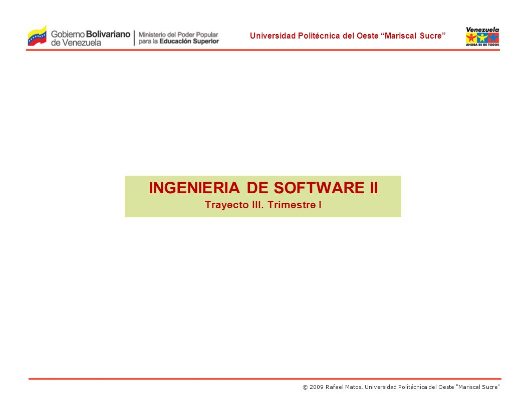 Ingenieria De Software Ii Trayecto Iii Trimestre I Ppt Descargar