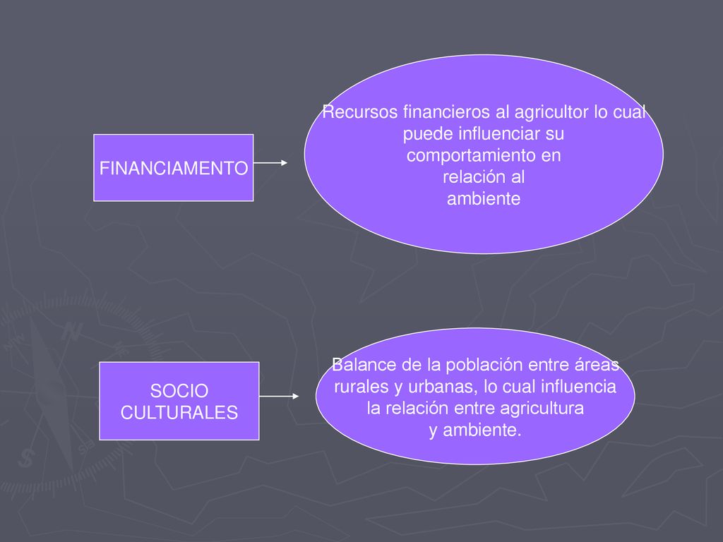 Recursos financieros al agricultor lo cual puede influenciar su