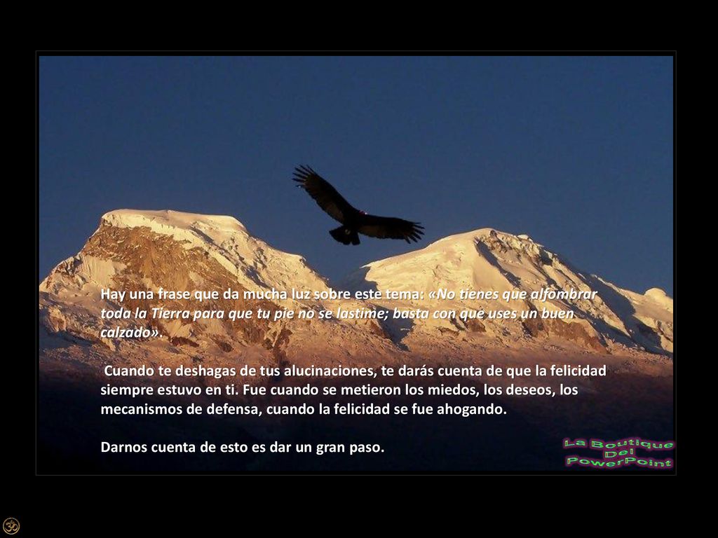 Hay una frase que da mucha luz sobre este tema: «No tienes que alfombrar toda la Tierra para que tu pie no se lastime; basta con que uses un buen calzado».