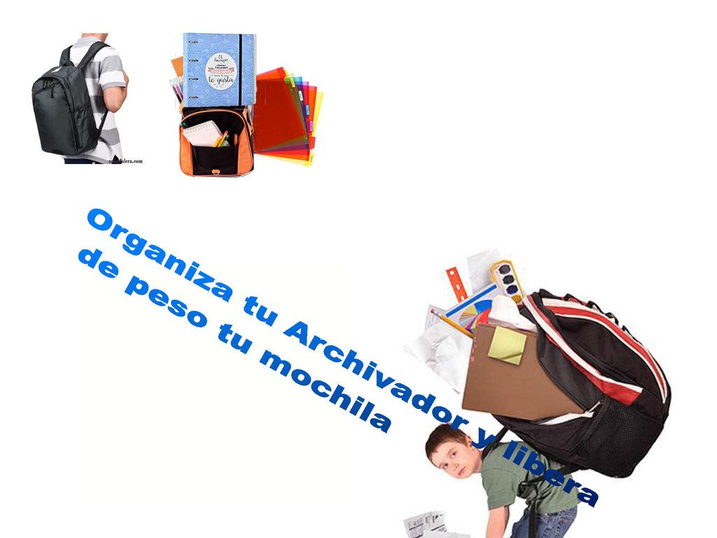 Organiza tu Archivador y libera de peso tu mochila