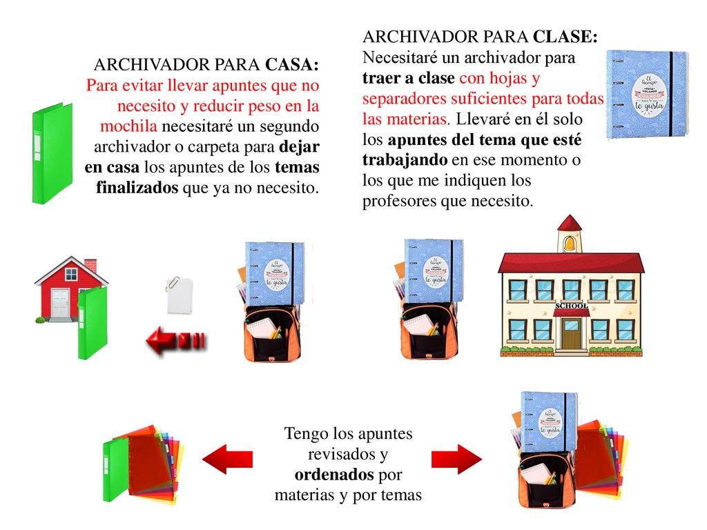 Tengo los apuntes revisados y ordenados por materias y por temas
