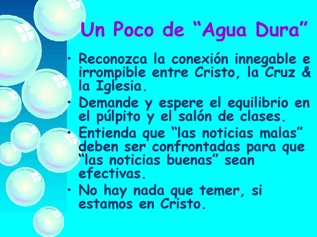 Un Poco de Agua Dura Reconozca la conexión innegable e irrompible entre Cristo, la Cruz & la Iglesia.