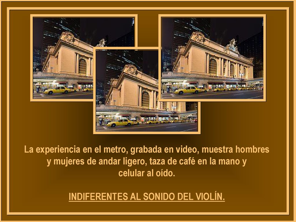 La experiencia en el metro, grabada en video, muestra hombres
