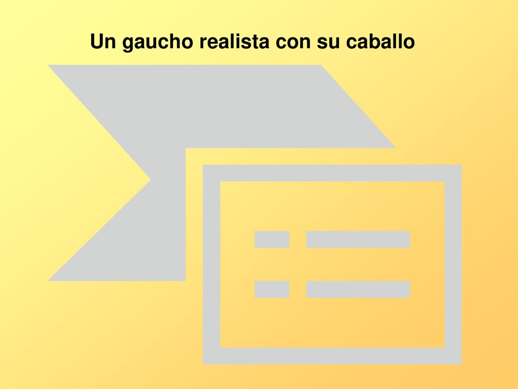 Un gaucho realista con su caballo