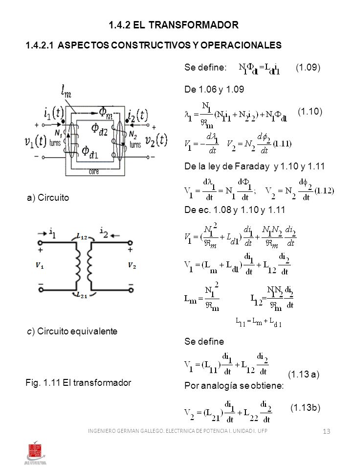 INGENIERO GERMAN GALLEGO. ELECTRNICA DE POTENCIA I. UNIDAD I. UFP