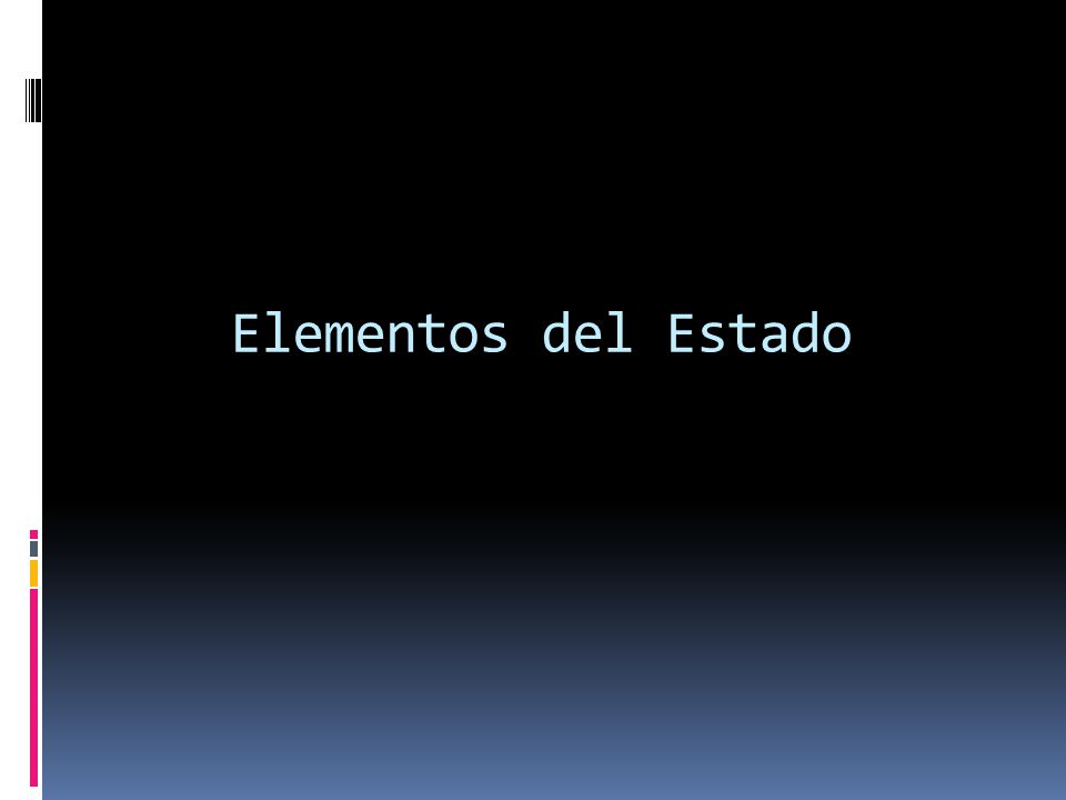 Elementos del Estado