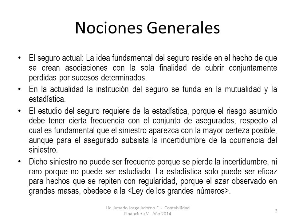 Lic. Amado Jorge Adorno F. - Contabilidad Financiera V - Año 2014