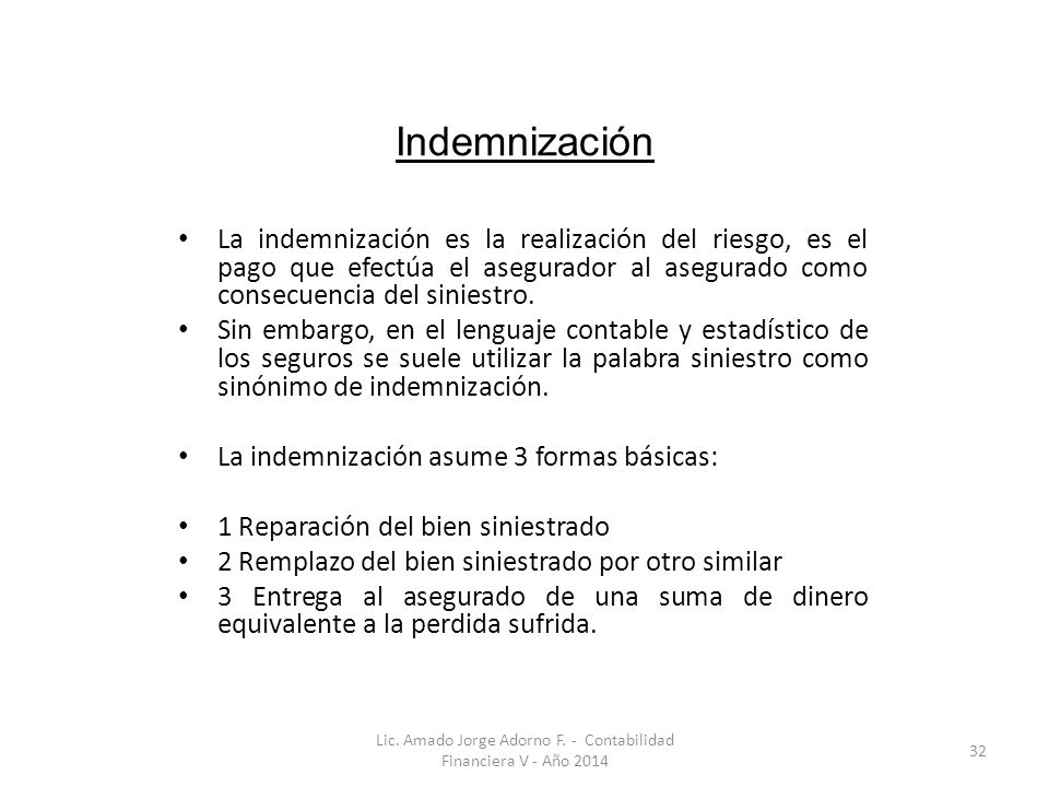 Lic. Amado Jorge Adorno F. - Contabilidad Financiera V - Año 2014