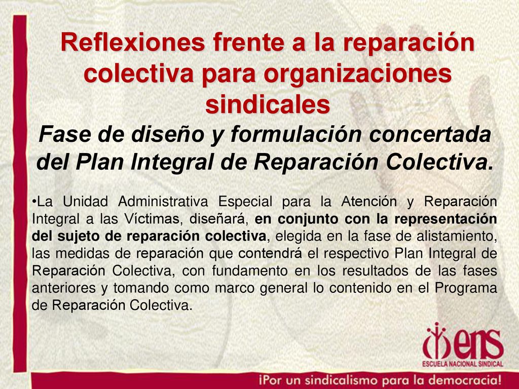 Reflexiones frente a la reparación colectiva para organizaciones sindicales