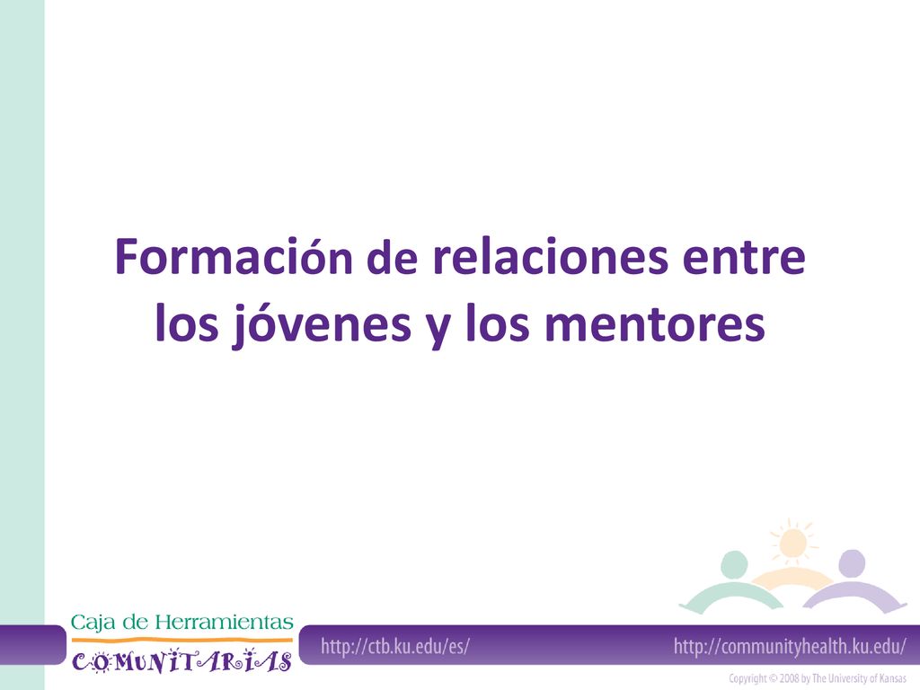 Formación de relaciones entre los jóvenes y los mentores