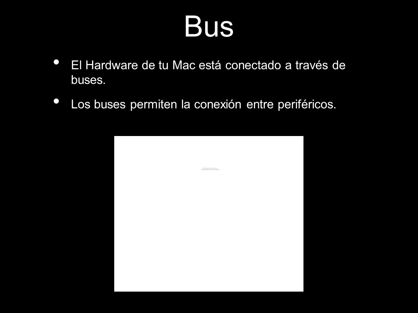 Bus El Hardware de tu Mac está conectado a través de buses.