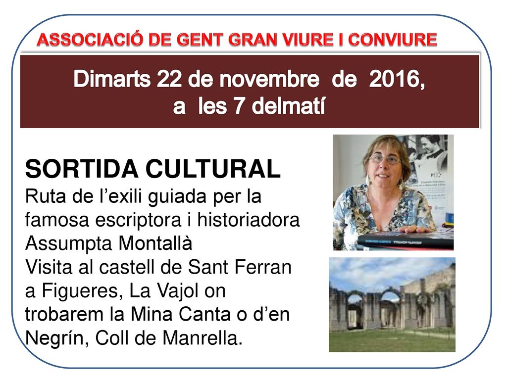 Dimarts 22 de novembre de 2016, a les 7 delmatí