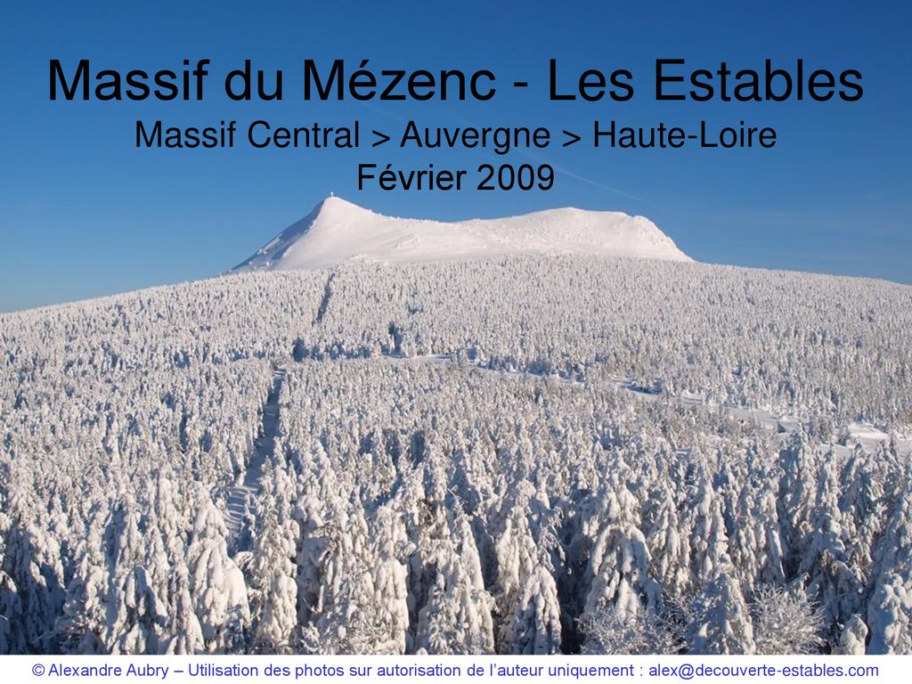 Massif du Mézenc - Les Estables Massif Central > Auvergne > Haute-Loire Février 2009