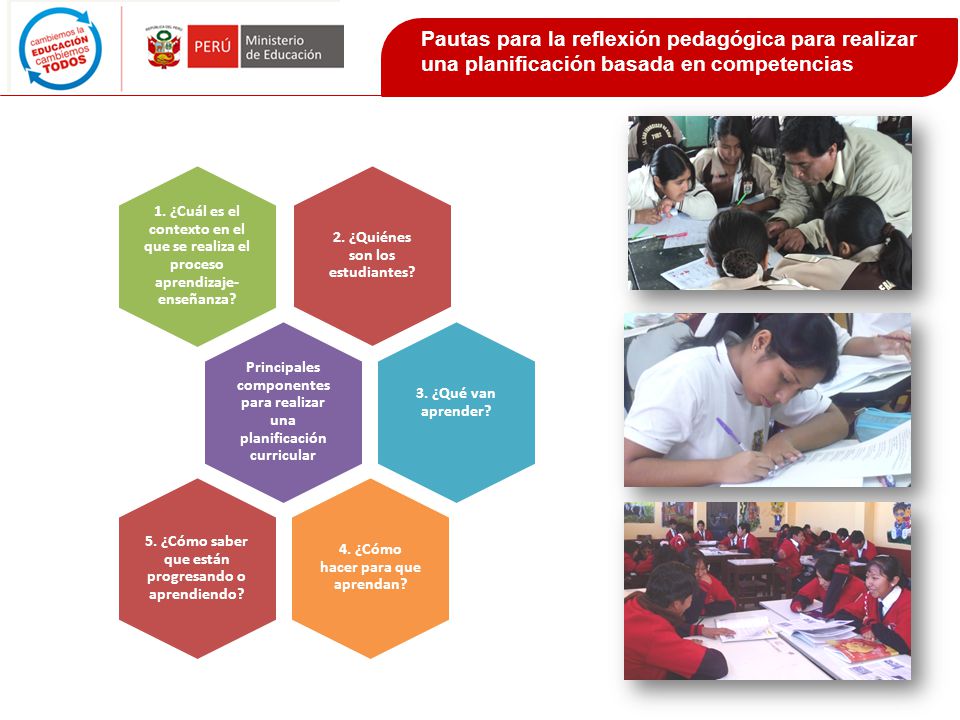 Pautas para la reflexión pedagógica para realizar una planificación basada en competencias