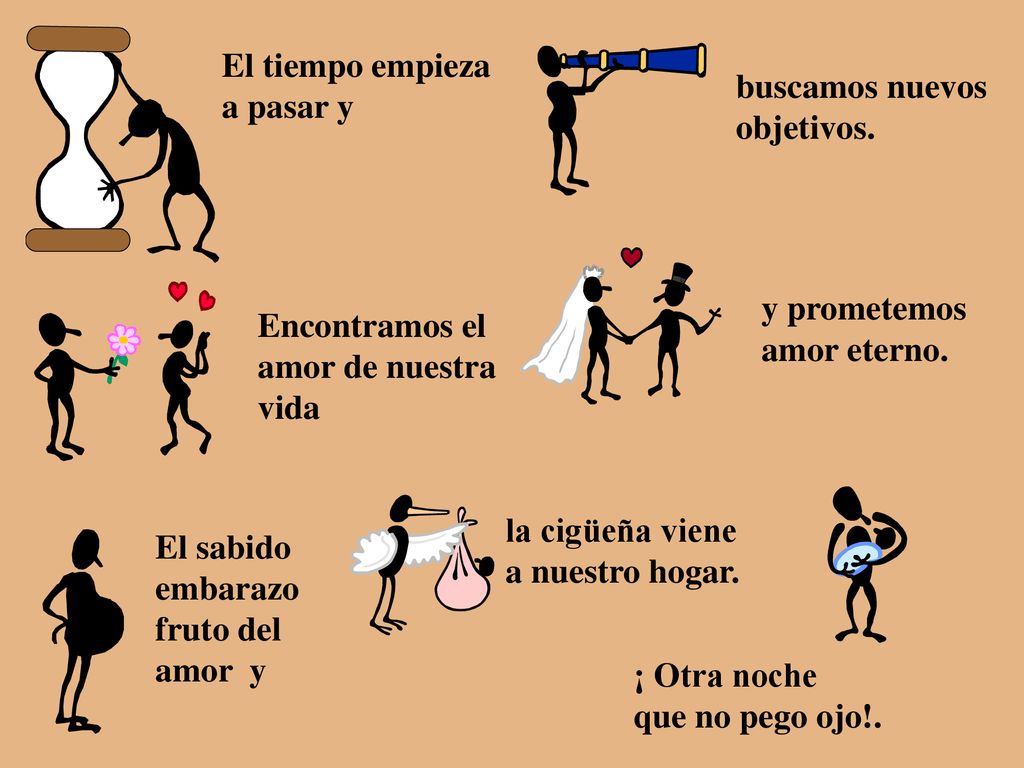El tiempo empieza a pasar y. buscamos nuevos. objetivos. y prometemos. amor eterno. Encontramos el.