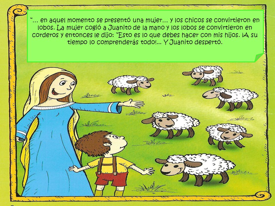… en aquel momento se presentó una mujer… y los chicos se convirtieron en lobos.