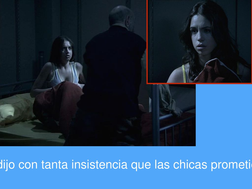 El viejo profesor les dijo con tanta insistencia que las chicas prometieron ir al cementerio.