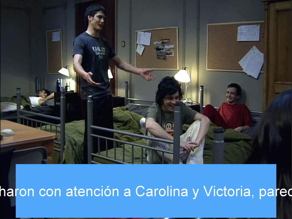 Iván, Roque y Cayetano escucharon con atención a Carolina y Victoria, parecían en choque por las noticias.