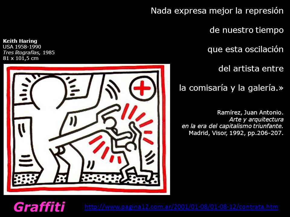 Graffiti Nada expresa mejor la represión de nuestro tiempo