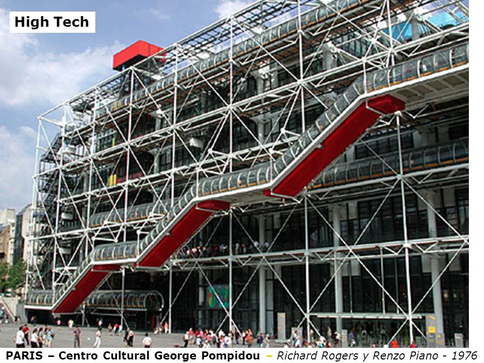 High Tech PARIS – Centro Cultural George Pompidou – Richard Rogers y Renzo Piano