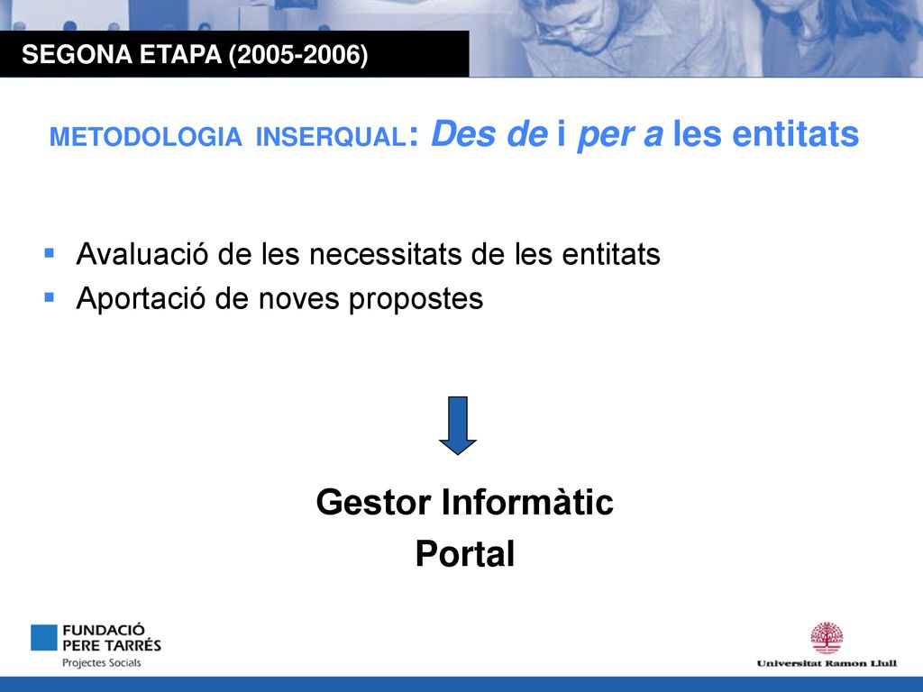 Gestor Informàtic Portal Avaluació de les necessitats de les entitats