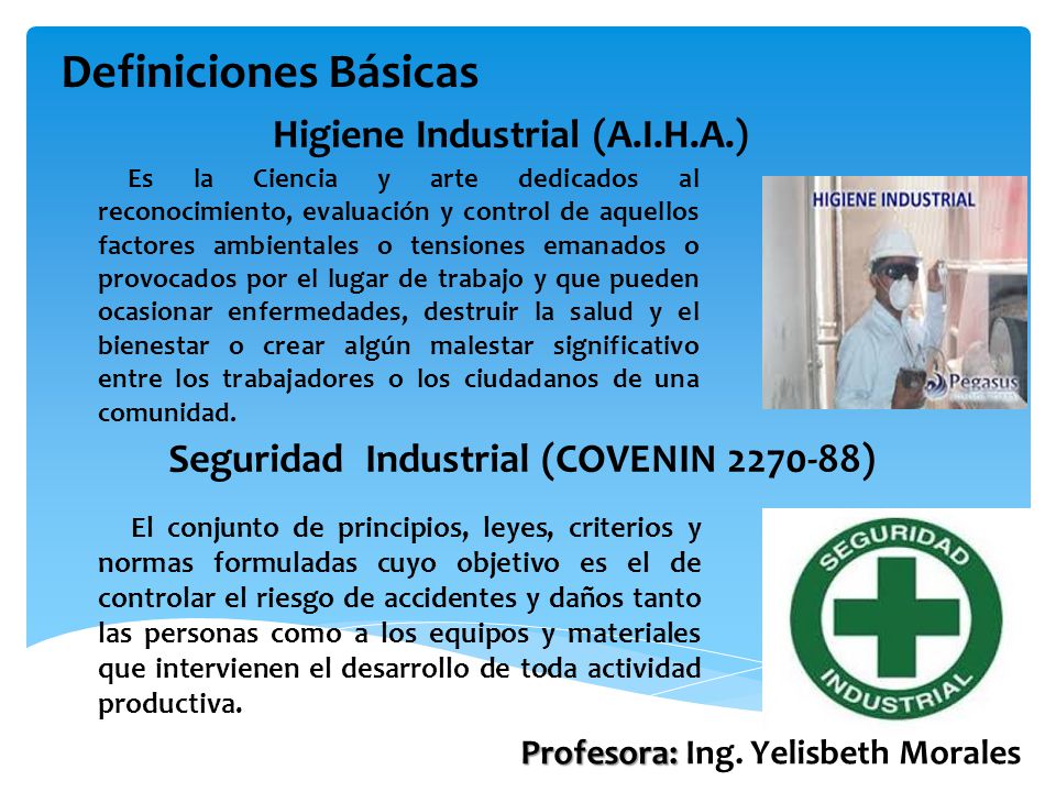 Definiciones Básicas Higiene Industrial (A.I.H.A.)